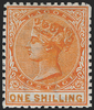 Nigeria (Lagos) 1874-75 1s orange, SG8a