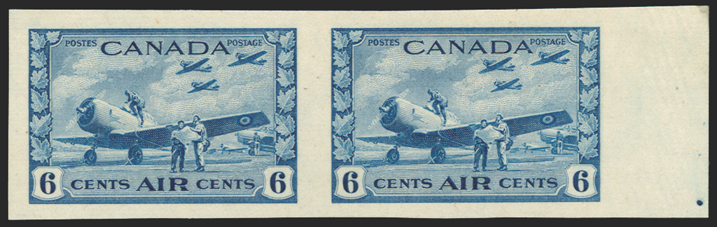 CANADA 1942-48 'War Effort' 6c blue "Air Mail", SG399