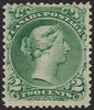 CANADA 1868-90 Large Queen 2c (deep) green (UNUSED), SG57