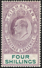 GIBRALTAR 1904-08 deep purple and green, SG63