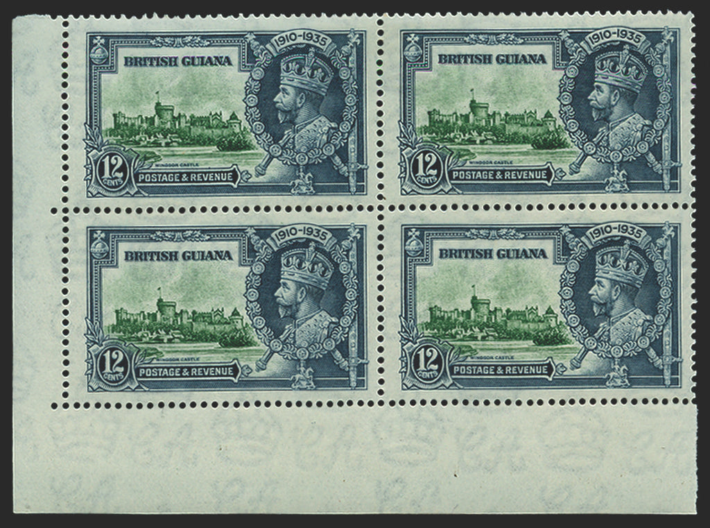 British Guiana 1935 Silver Jubilee 12c green and indigo, SG303/f