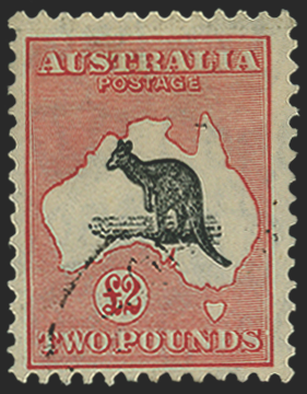 Australia 1931-36 £2 black and rose, wmk 15 used, SG138