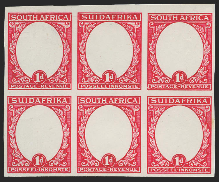 SOUTH AFRICA 1929 (c.) 1d "Darmstadt" trial printing, SG43var