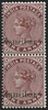 Zanzibar 1898 2½ in red on 1a plum, SG32, 34