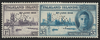 FALKLAND ISLANDS 1946 Victory 1d dull violet and 3d blue SPECIMEN, SG164s/5s
