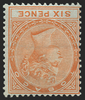 Tobago 1879 6d orange variety,  SG3w