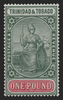 Trinidad & Tobago 1913-23 £1 grey-green and carmine, SG156