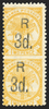 Samoa 1895-1900 3d on 2d orange-yellow error, SG79a