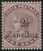Zanzibar 1896 2½on 1a plum variety, SG23E