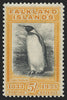 FALKLAND ISLANDS 1933 Centenary 5s black and yellow-orange, SG136a