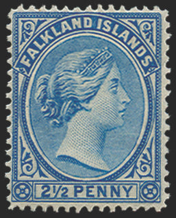 FALKLAND ISLANDS 1891-1902 2½d ultramarine, SG30