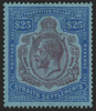 Malaya - Straits Settlements 1921-23 $25 purple and blue/blue, SG240b