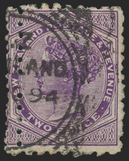 NEW ZEALAND 1882-1900 2s lilac 'Second sideface', SG219c