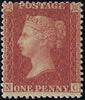 Great Britain 1856 1d red brown Plate 45, SG37