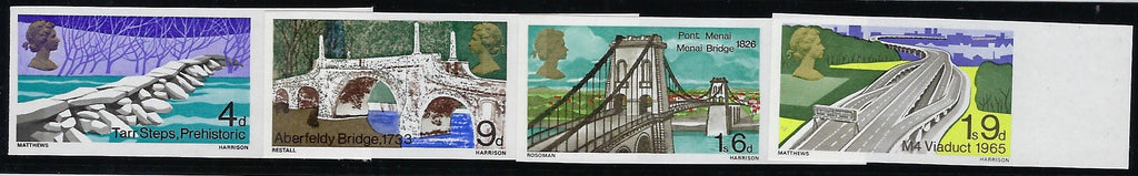 Great Britain 1968 4d-1s9d British Bridges Imprimaturs, SG763/66var