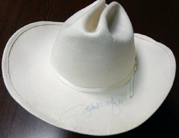 John Wayne Signed Stetson Cowboy Hat