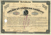 American Express Company stock certificate signed by William Fargo