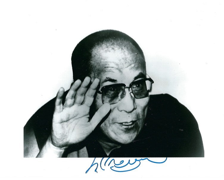 Dalai Lama signed photo