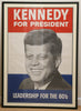 John F. Kennedy for President Campaign Poster