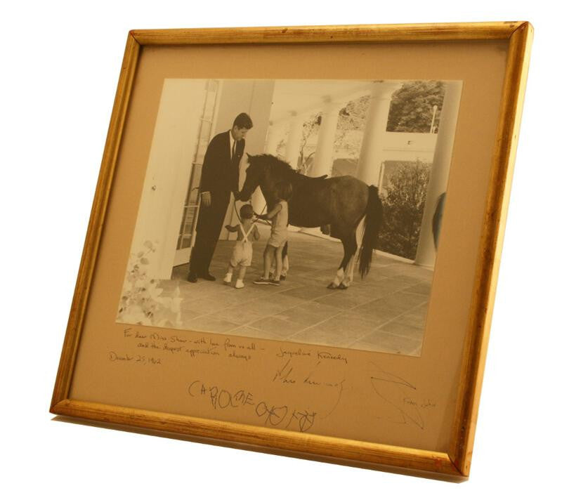 President John F. and Jackie Kennedy autographed photograph