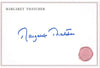 Margaret Thatcher Signature