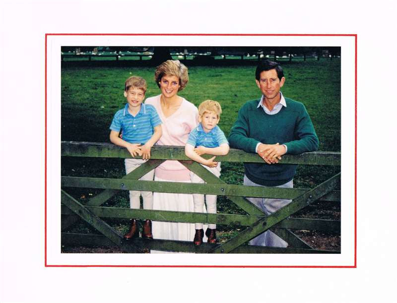Princess Diana & Prince Charles Autographed Greetings Card