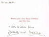 Princess Diana & Prince Charles Autographed Greetings Card