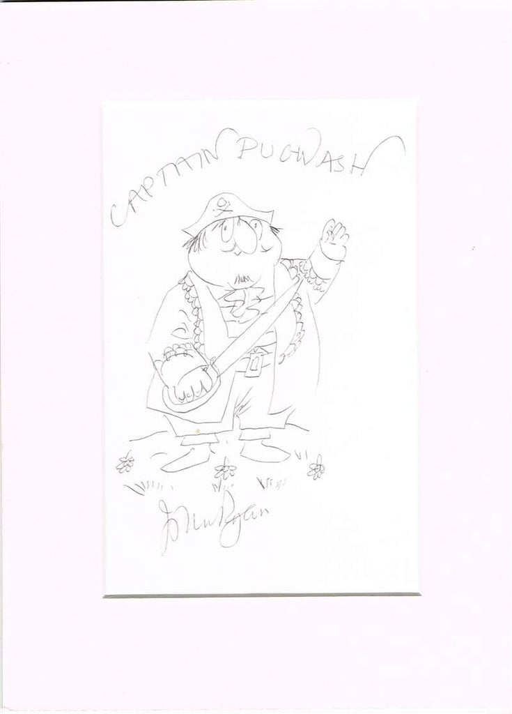 John Ryan Captain Pugwash Sketch 