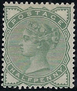 Great Britain 1880 ½d Deep green (No watermark). SG164b