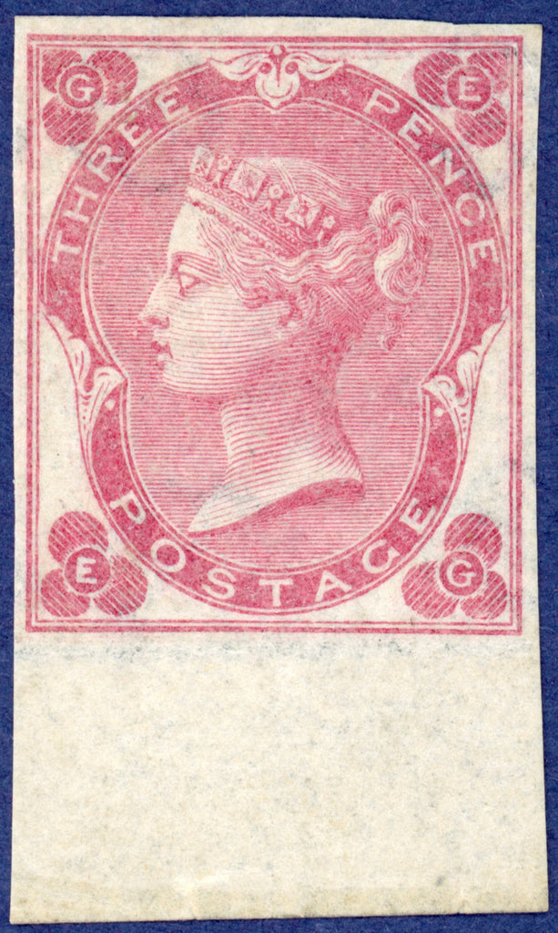Great Britain 1862 3d rose Plate 3 (white dots), SG78a