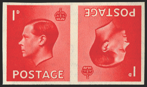 Great Britain 1936 1d Scarlet. SG458var