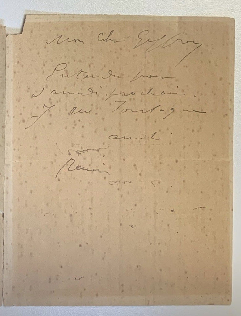 Renoir autograph