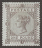 Great Britain 1878 (26 September) £1 Brown-lilac (Plate 1) SG129
