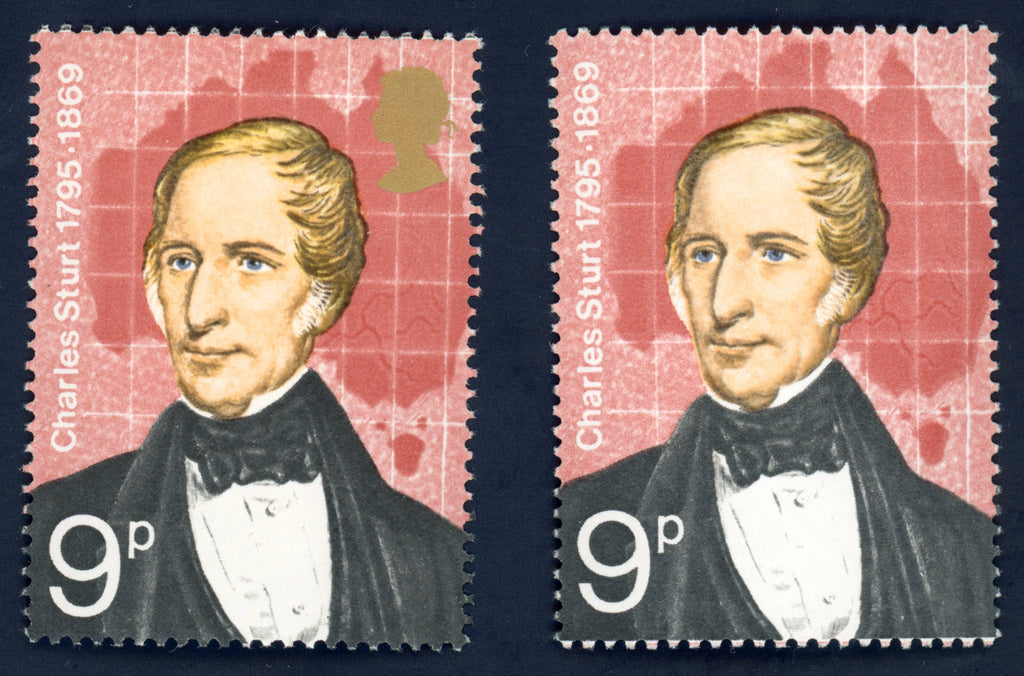 Great Britain 1973 9p British Explorers error, SG927a