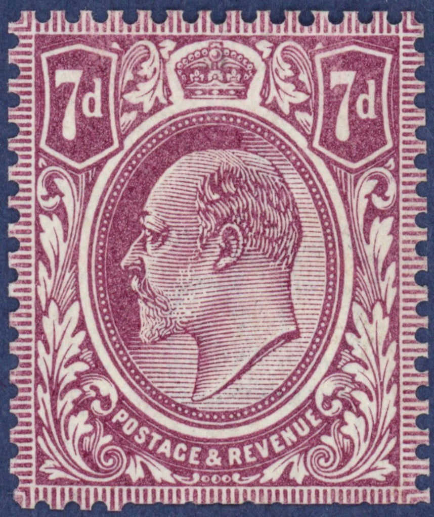 Great Britain 1910 7d colour trial, SG249var
