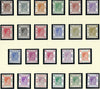Hong Kong 1938-52 King George VI Watermark Multiple Script CA, 1c to $10 pale bright lilac and blue set of 23, SG140/163.