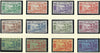 New Hebrides 1938 (1 June) 5c to 10f violet/blue set of 12, SG52/63