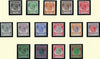 Malaysia Straits Settlements 1936-37 King George V 1c to $5 green and red/emerald set of 15, SG260/74.