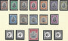Grenada 1951 King George VI Watermark Multiple Script CA, ½c to £2.50 slate-blue and carmine set of 13, SG172/184.