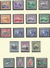 Cyprus 1938-51 King George VI Watermark Multiple Script CA 1/4pi to £1 scarlet and indigo set of 19, SG151/163.