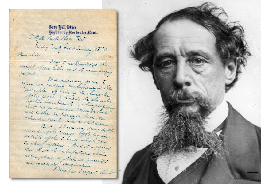 Charles Dickens handwritten signed letter