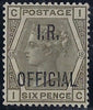 Great Britain 1882 6d Grey Plate 18 (I.R. Official), SGO4