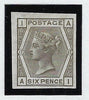 Great Britain 1878 6d grey plate 17. SG147var