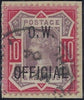 Great Britain 1902 10d Dull purple & carmine (O.W. Official). SG O35