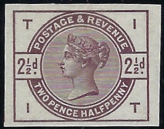 Great Britain 1884 2½d colour trial, SG190var