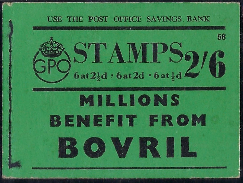 Great Britain 1940 2s6d Booklet (Edition No.58), SG BD15
