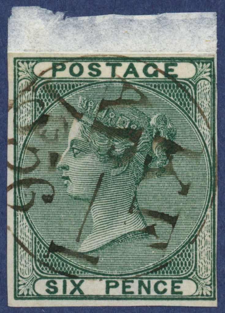 Great Britain 1856 6d Deep Green, Plate 1, proof, SG69var