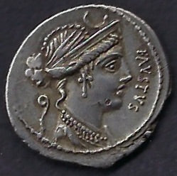 Faustus Cornelius Sulla (56BC), Silver Denarius.