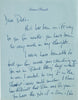 Lauren Bacall handwritten letter to John Wayne