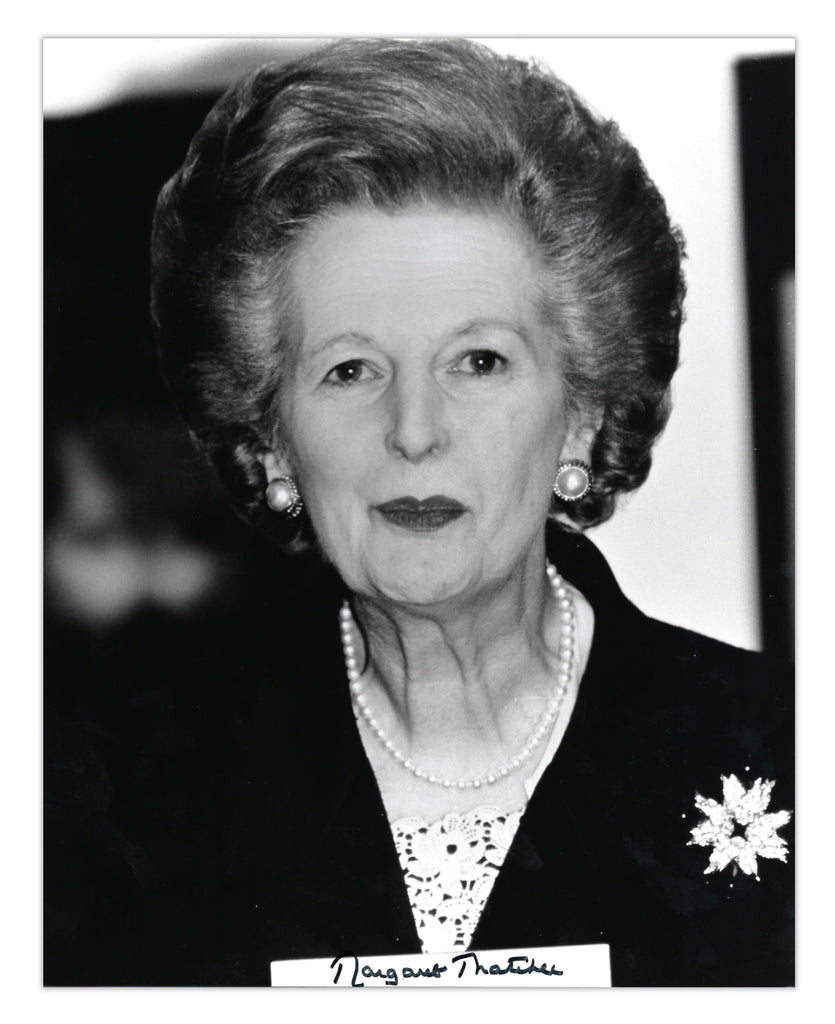 Margaret Thatcher signed photograph